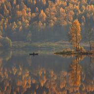 Two Autumns by Mikhail Trakhtenberg